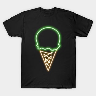 Neon Mint Ice Cream T-Shirt